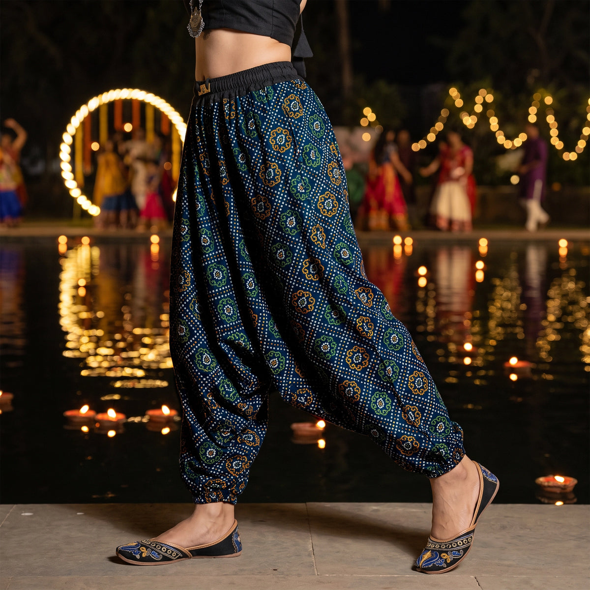 Indigo Bandhani | Unisex Harem Pant