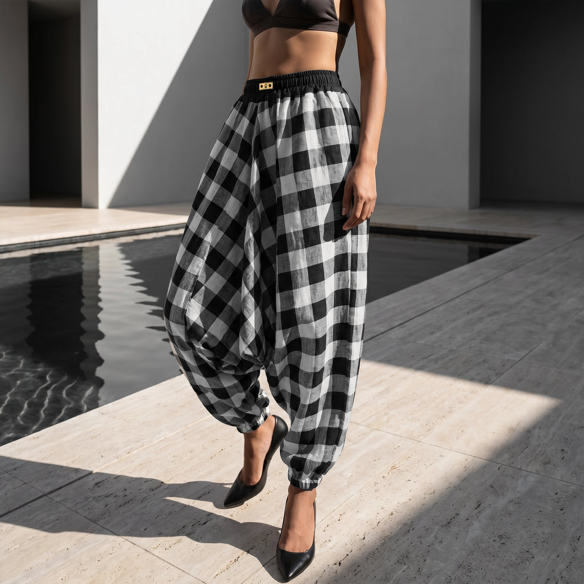 Shadow Check | Unisex Harem Pant