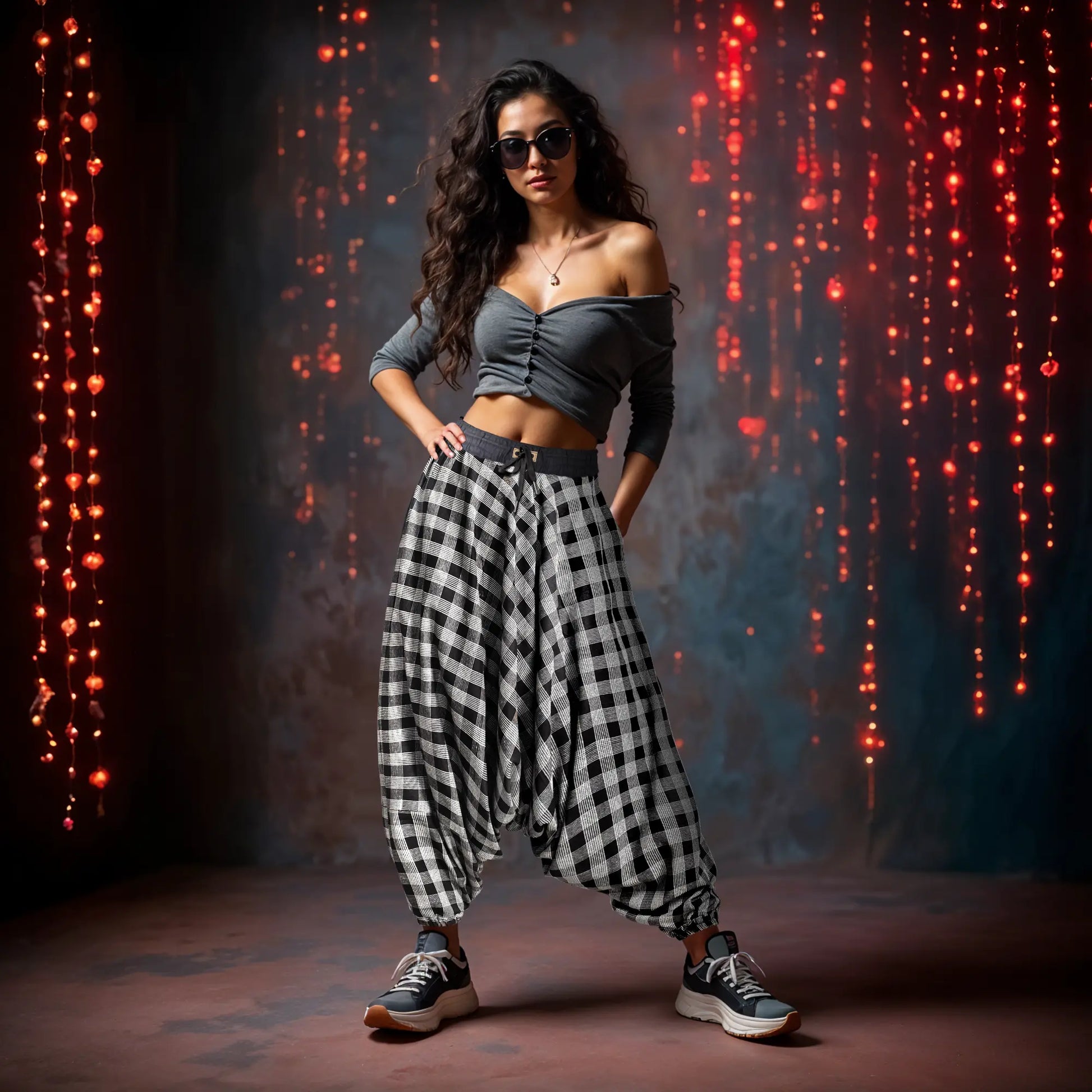 Breathable cotton dhoti-style harem pants for men and women – Dopehead Stores’ stylish Veshti Company celebrity streetwear
