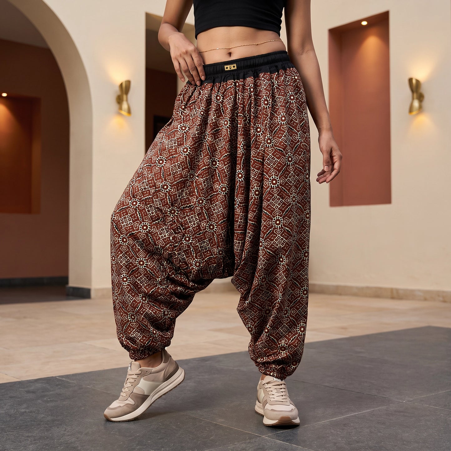 Masala Brown | Unisex Harem Pant