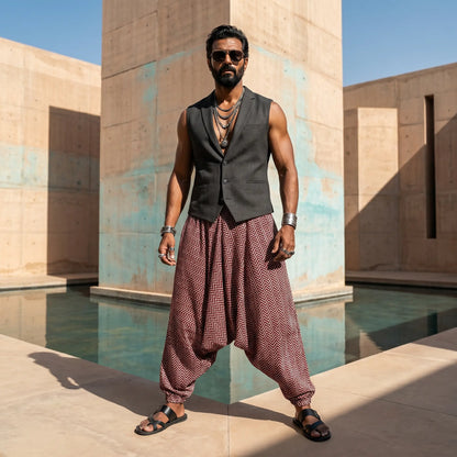 Red Mirage | Unisex Harem Pant