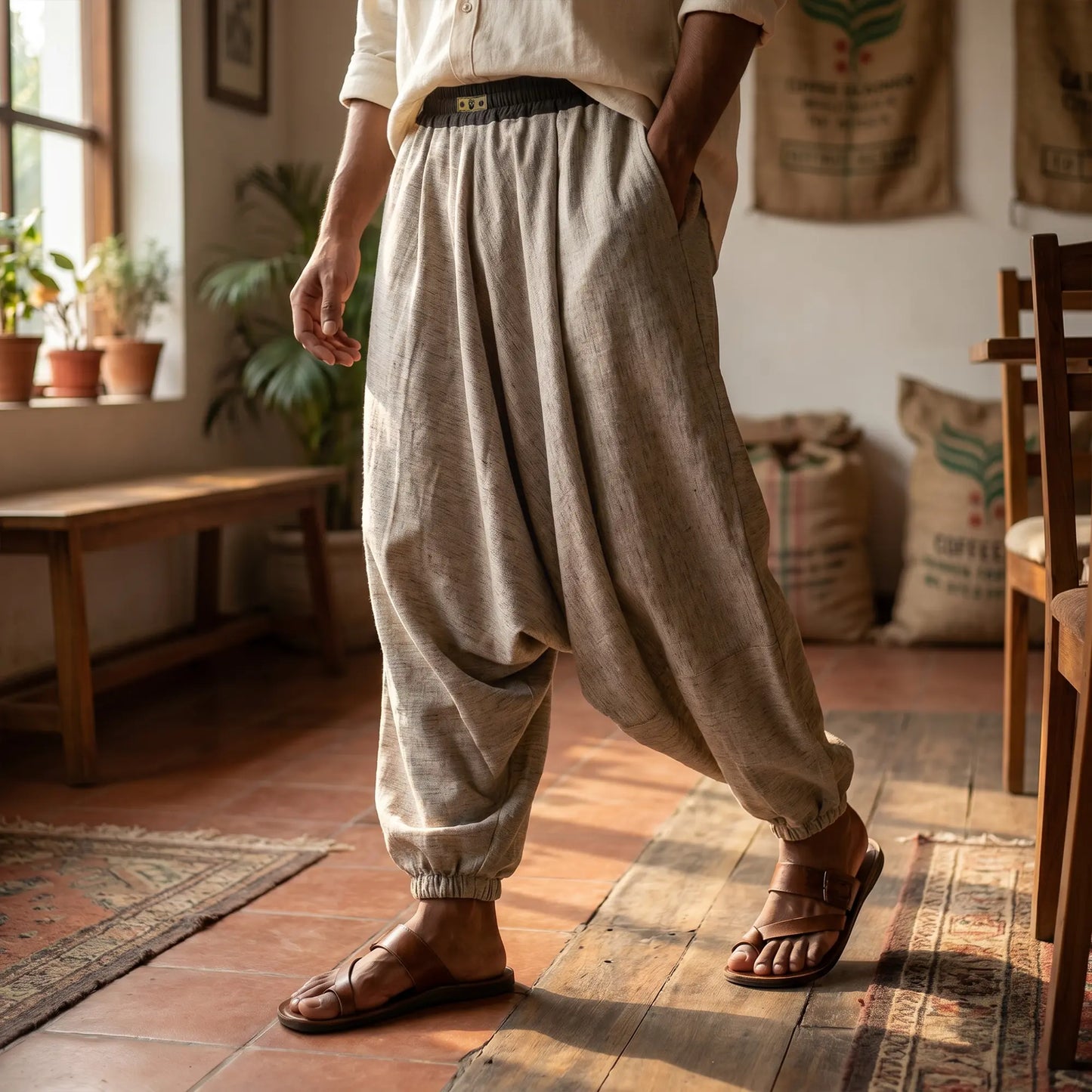 Drift Khadi | Unisex Harem Pant