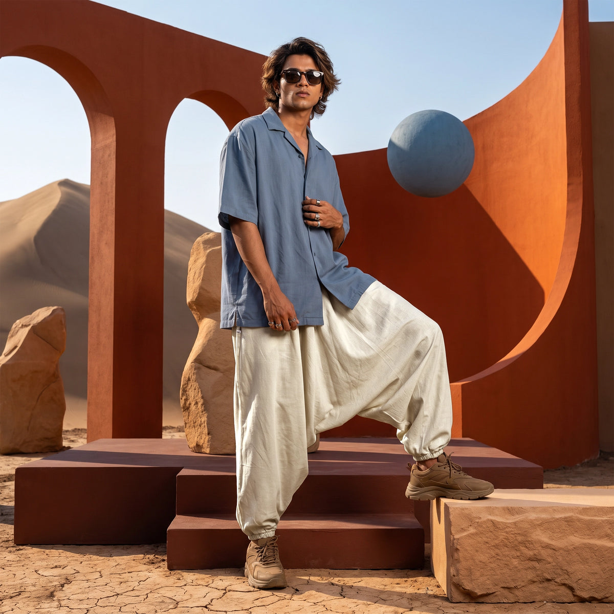 CreamStone | Unisex Harem Pant