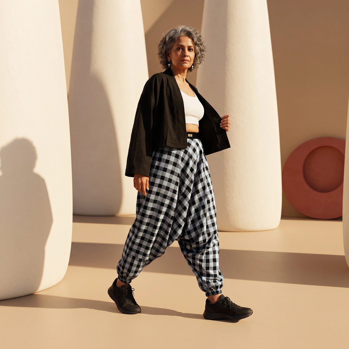 Grid Matrix | Unisex Harem Pant