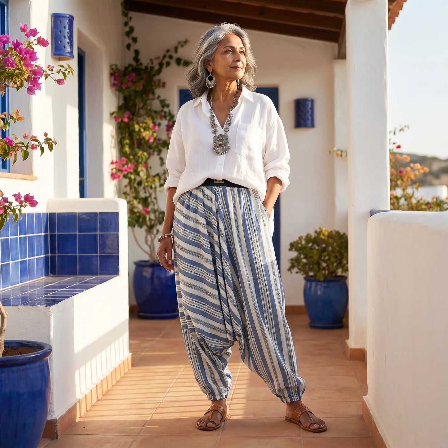 Nomad stripe | Unisex Harem Pant