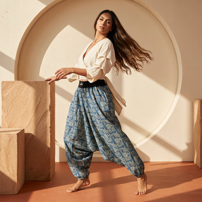 Azure Riddle | Unisex Harem Pant