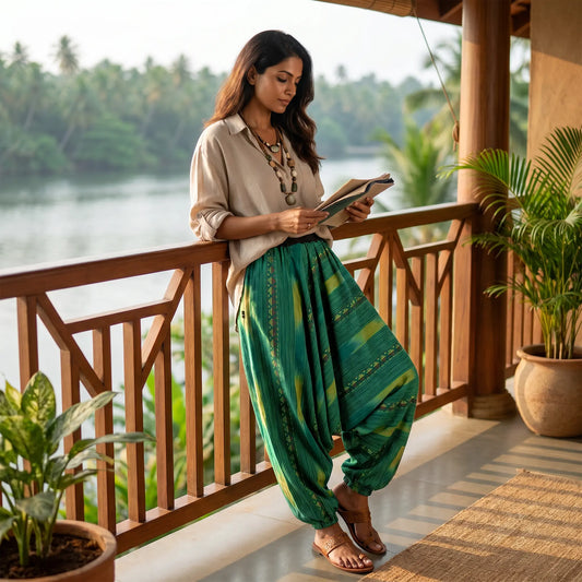 Odra Green | Unisex Harem Pant