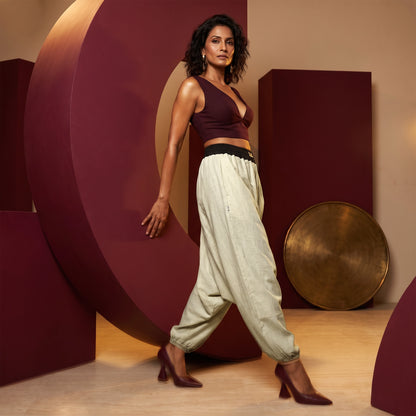 Rich Cream | Unisex Harem Pant