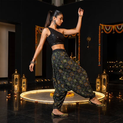 Noir Bandhani | Unisex Harem Pant