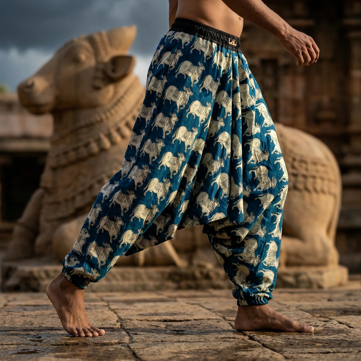 Colbalt Cow  | Unisex Harem Pant