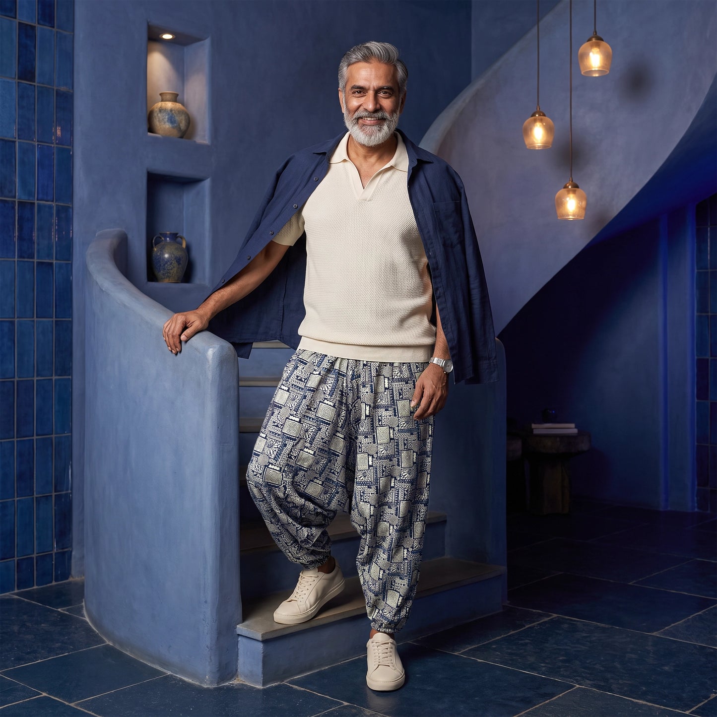 Masala Indigo | Unisex Harem Pant