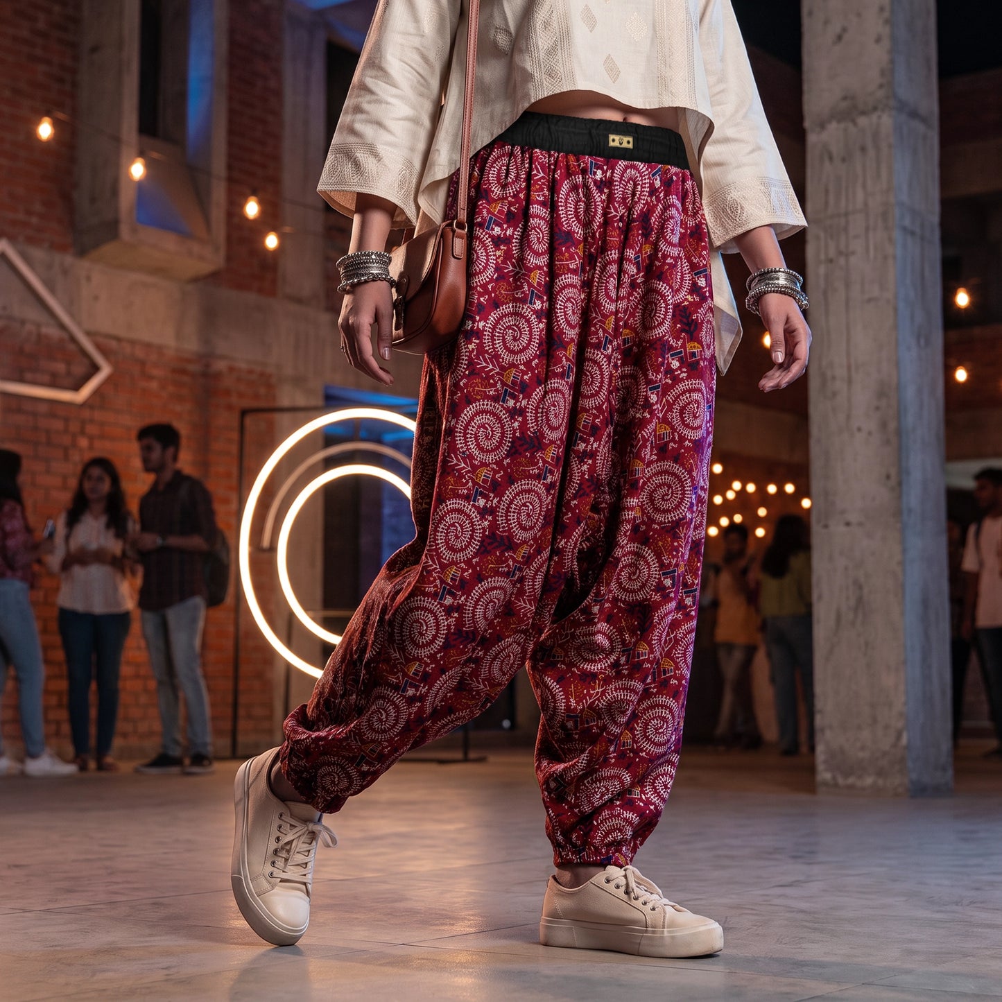 Warli Raas | Unisex Harem Pant