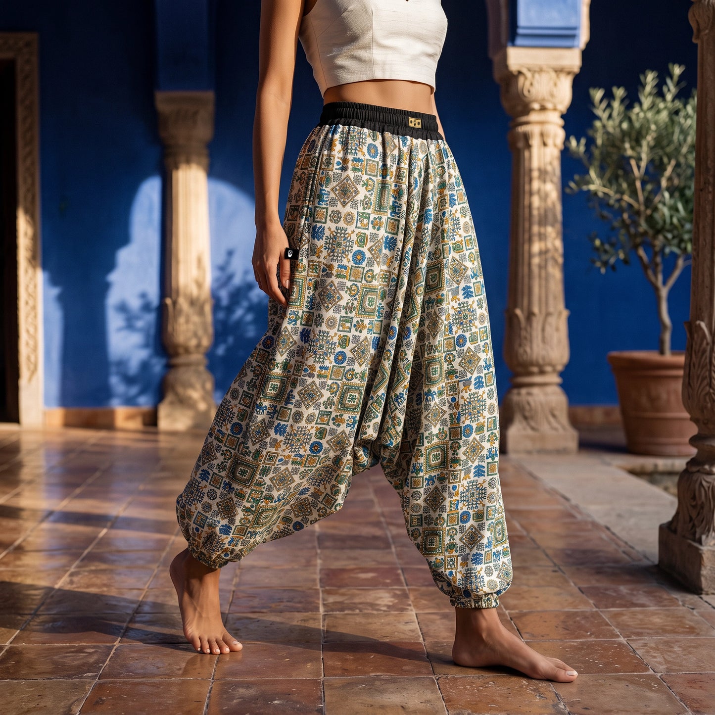 Kabila Cobalt | Unisex Harem Pant