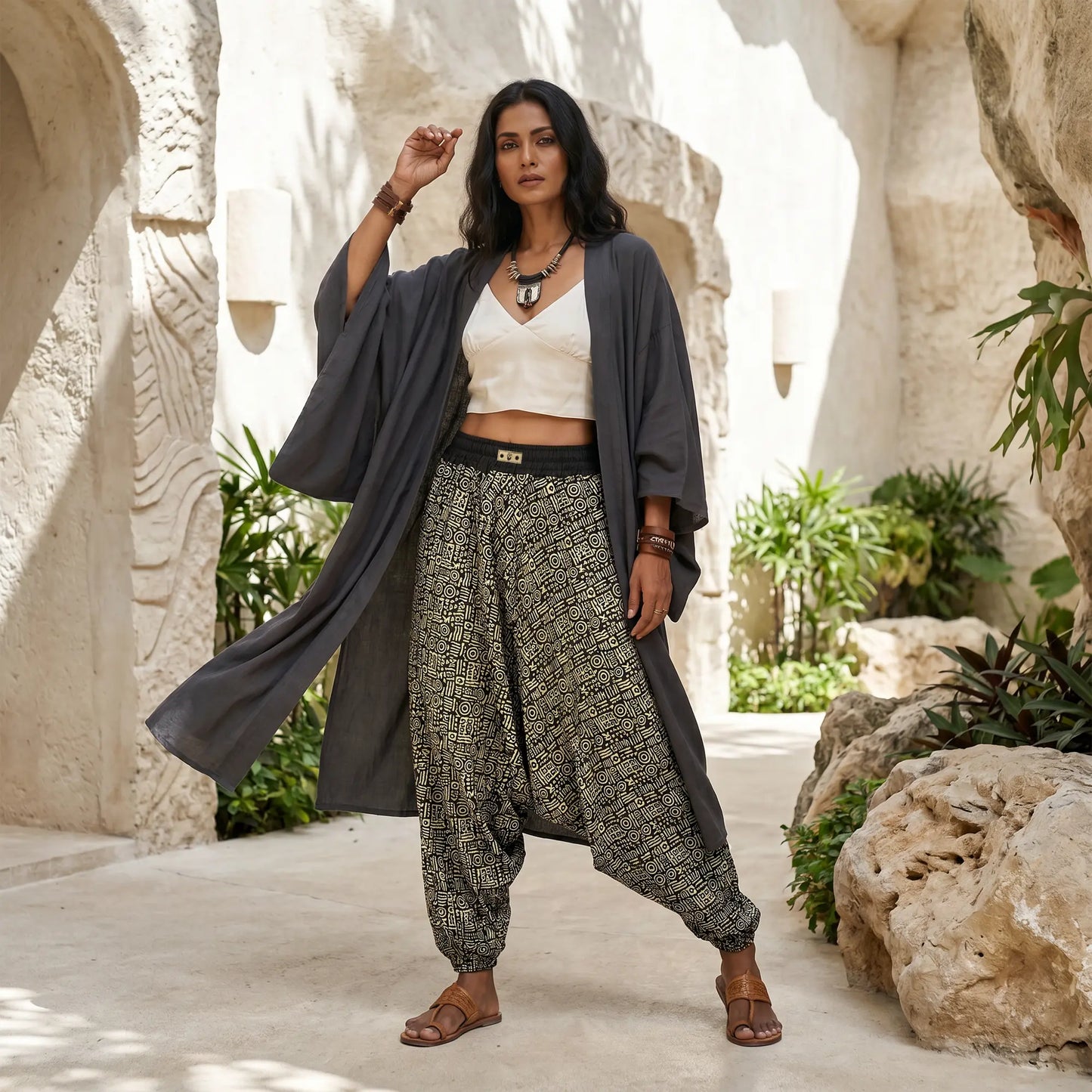 Cave Script | Unisex Harem Pant