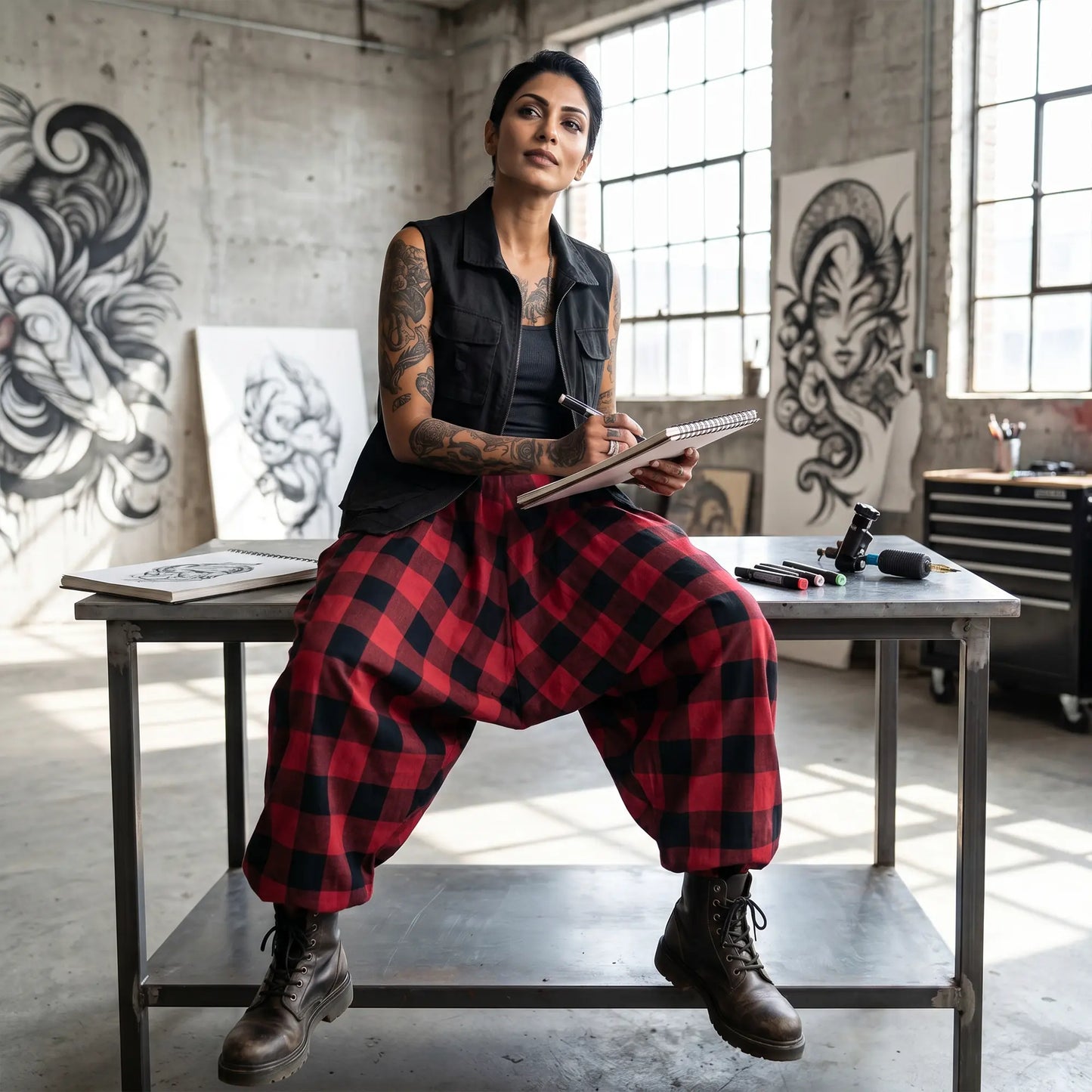 Red Rebel | Unisex Harem Pant