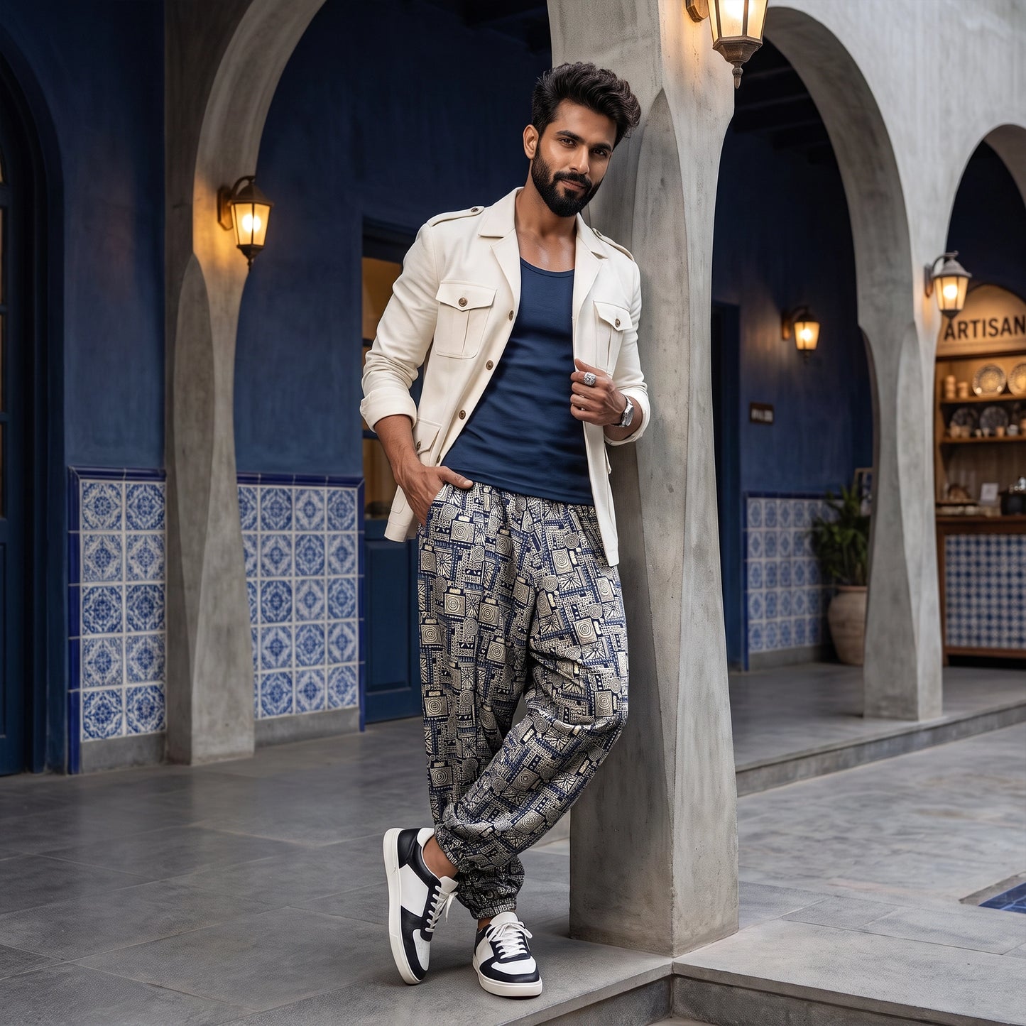 Masala Indigo | Unisex Harem Pant