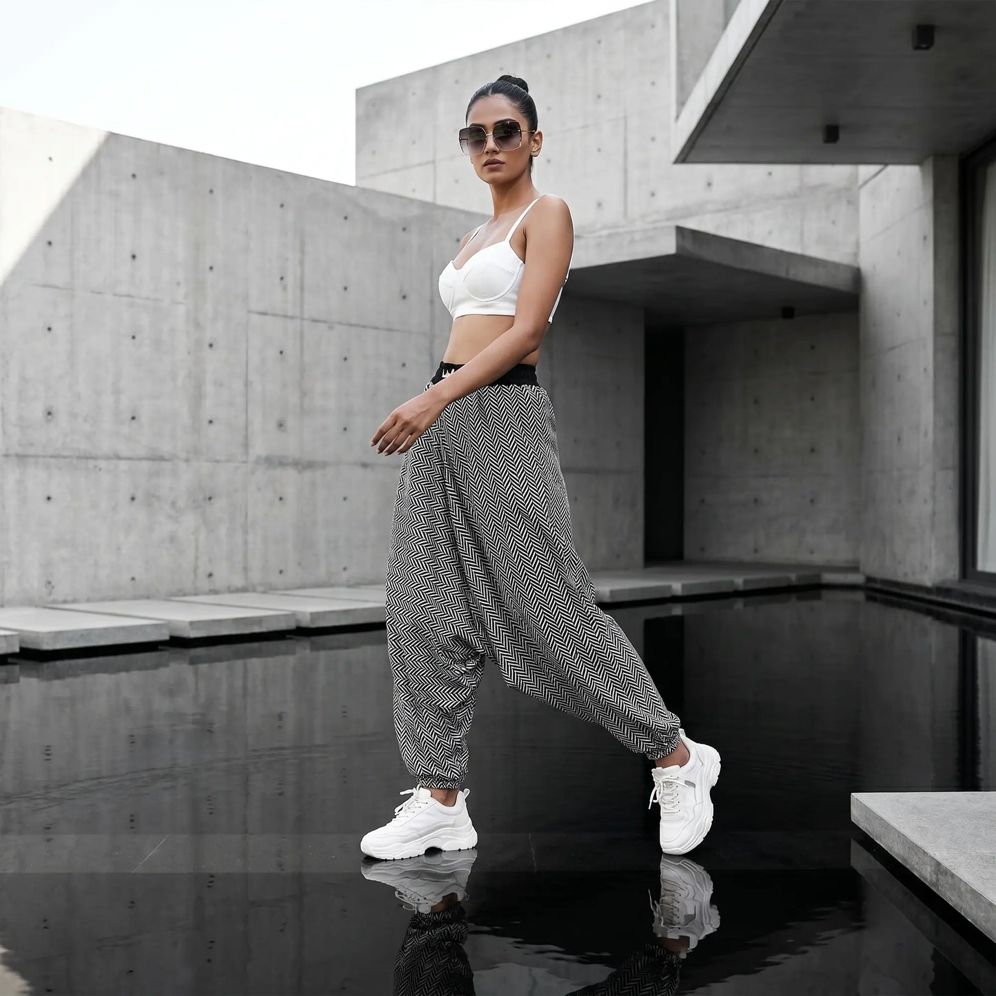 Black Mirage | Unisex Harem Pant