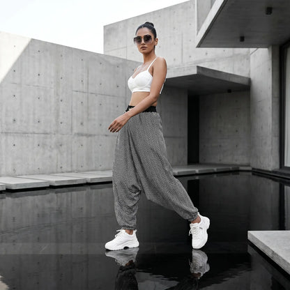 Black Mirage | Unisex Harem Pant
