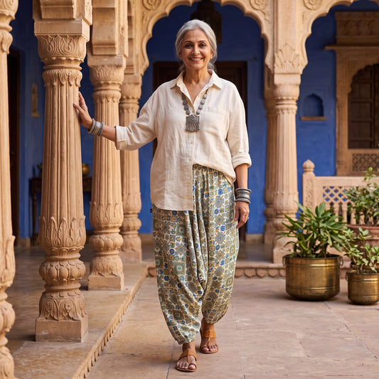 Kabila Cobalt | Unisex Harem Pant