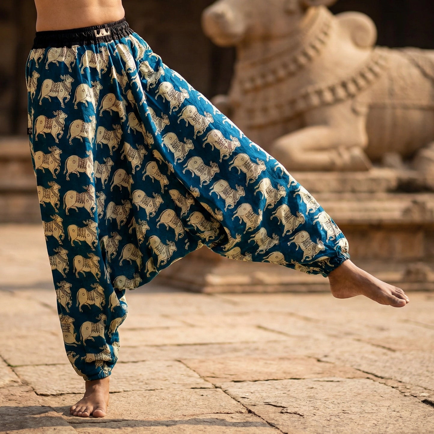 Colbalt Cow  | Unisex Harem Pant