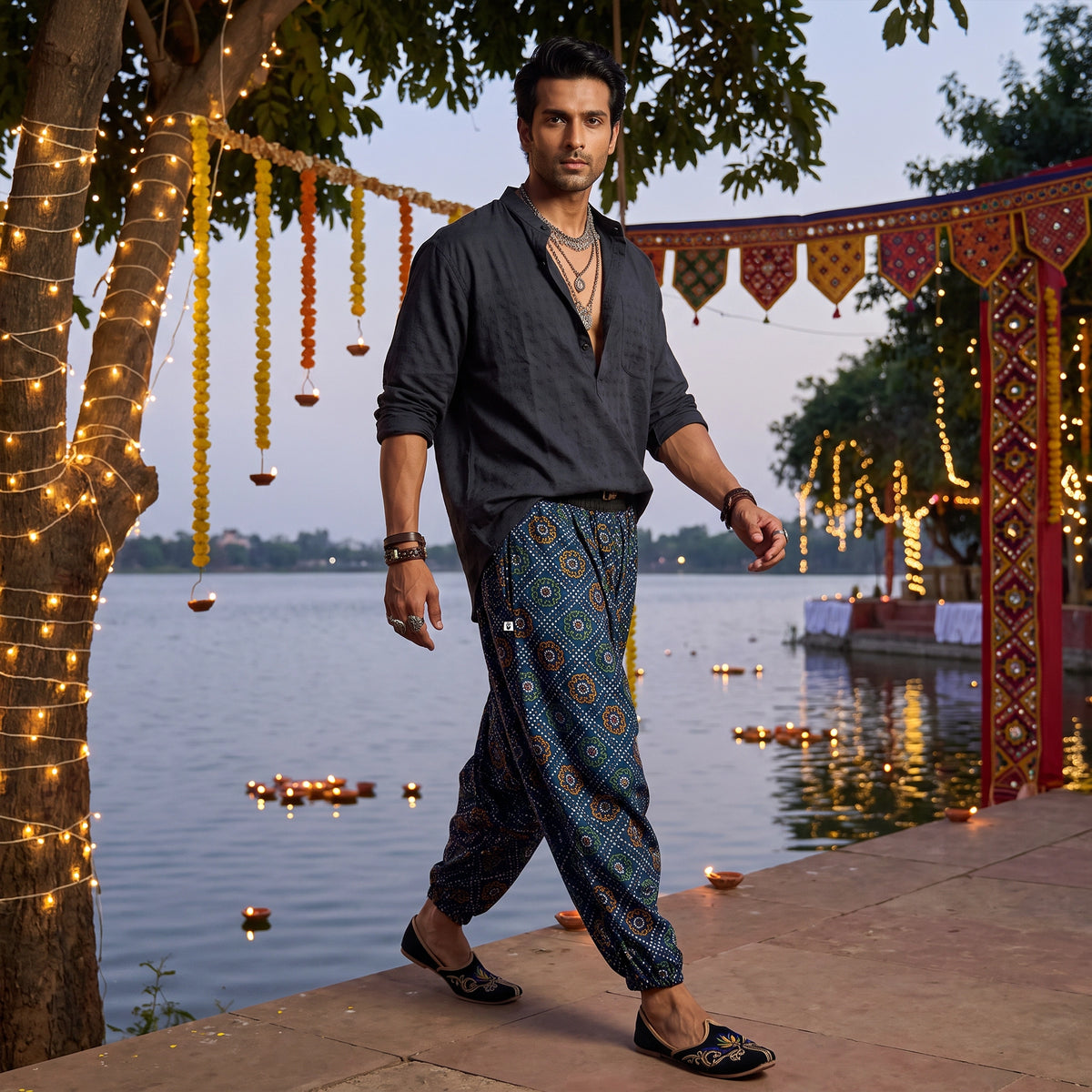 Indigo Bandhani | Unisex Harem Pant