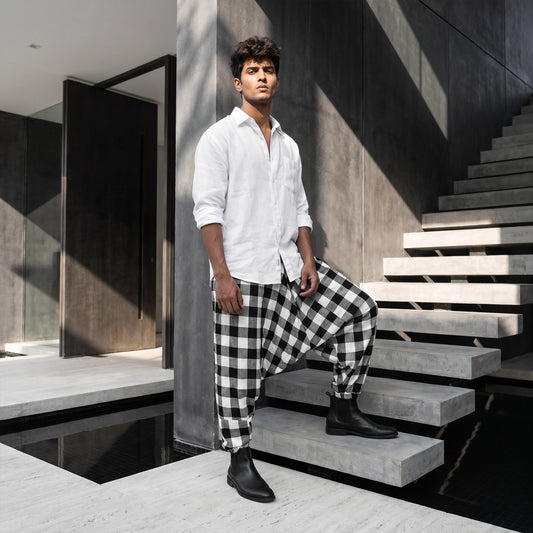 Shadow Check | Unisex Harem Pant