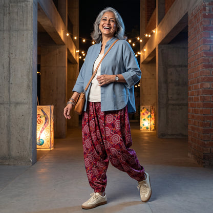 Warli Raas | Unisex Harem Pant