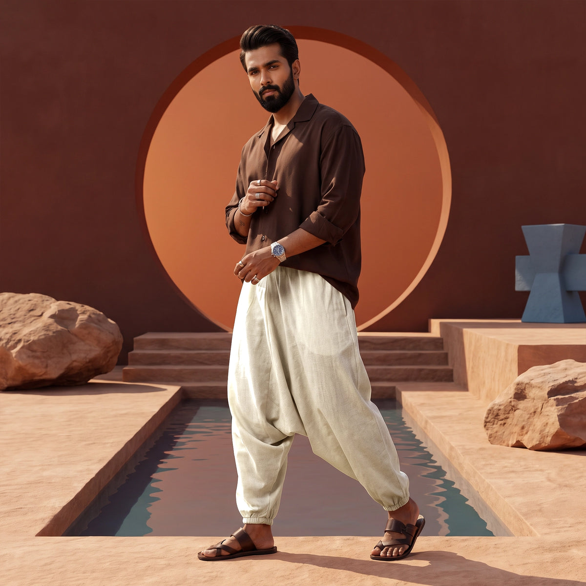CreamStone | Unisex Harem Pant