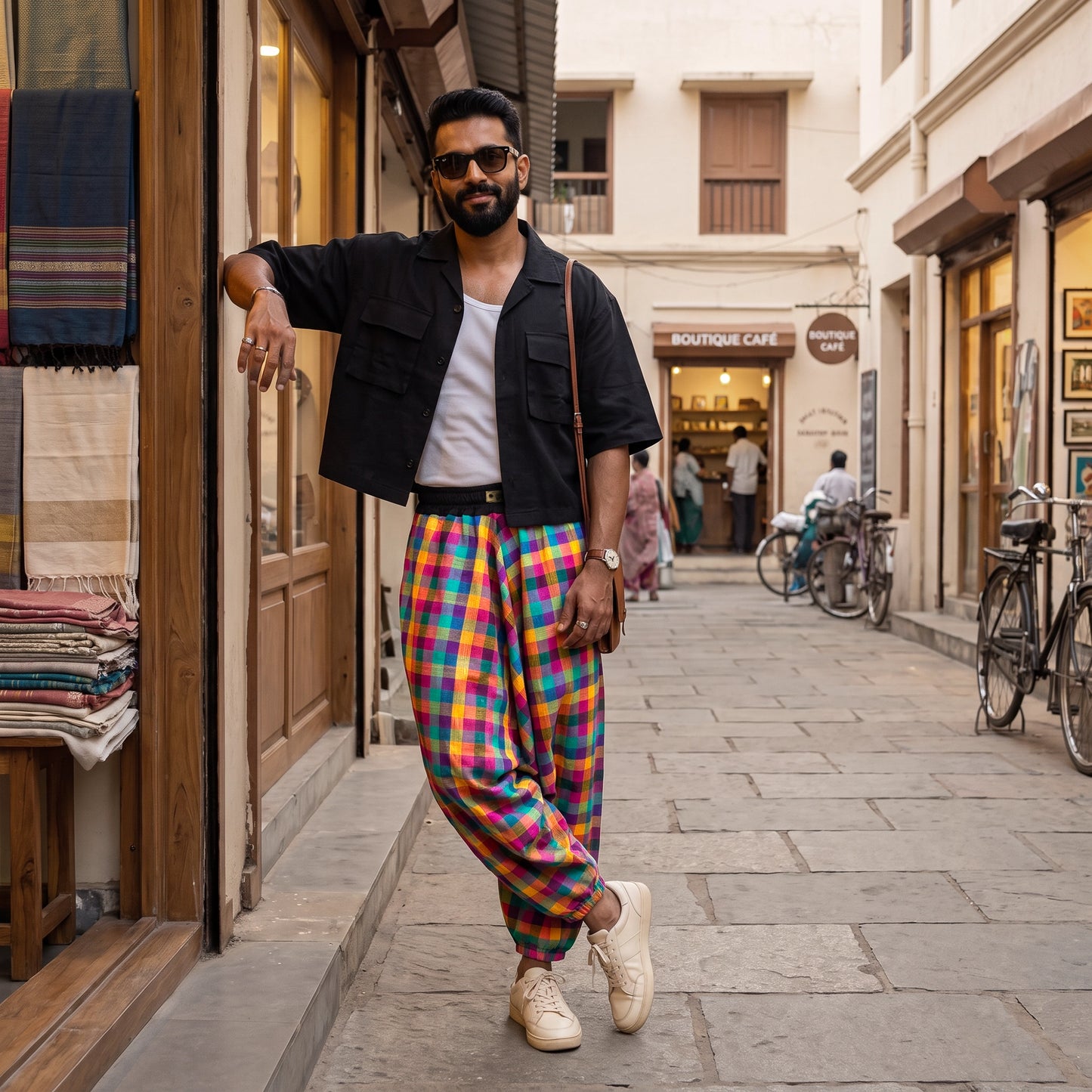 Mini Madras Checks | Unisex Harem Pant