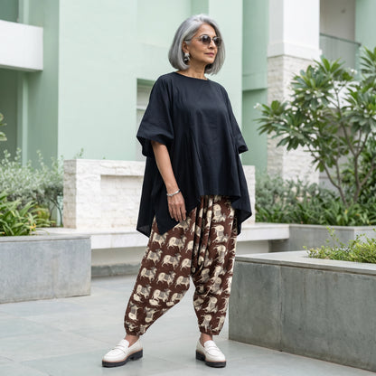 Mocha Cow | Unisex Harem Pant