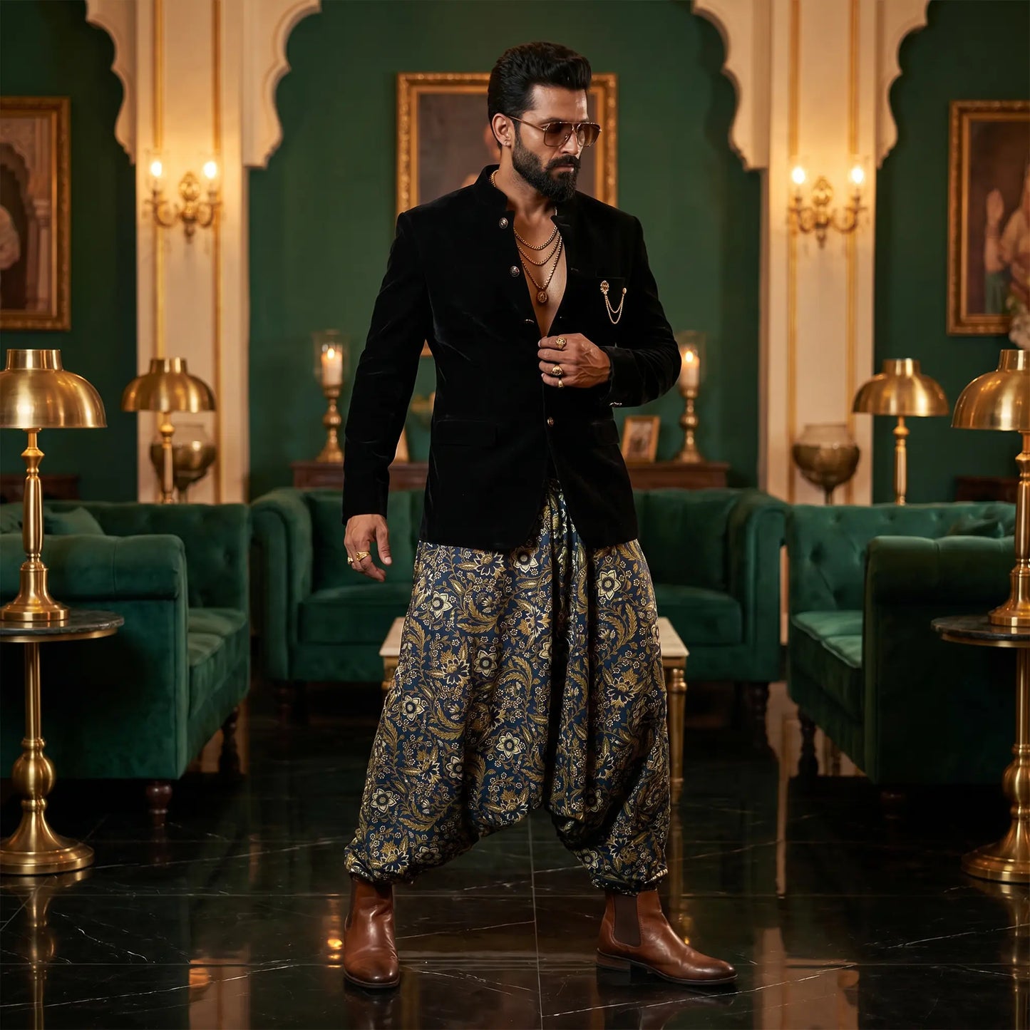 Midnight Mehfil | Unisex Harem Pant