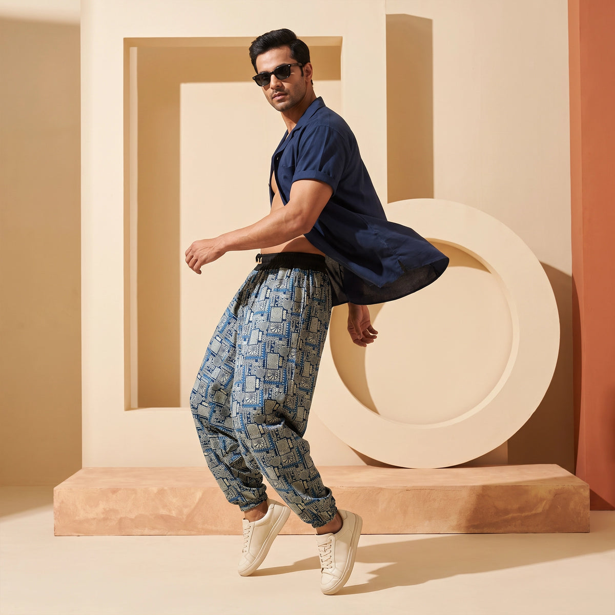 Azure Riddle | Unisex Harem Pant