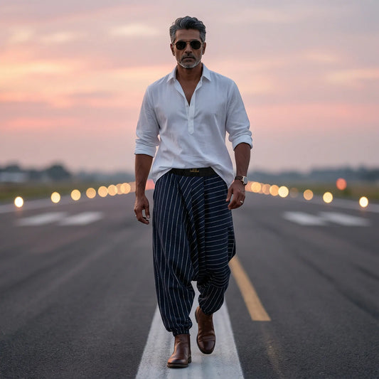 Midnight Morse | Unisex Harem Pant