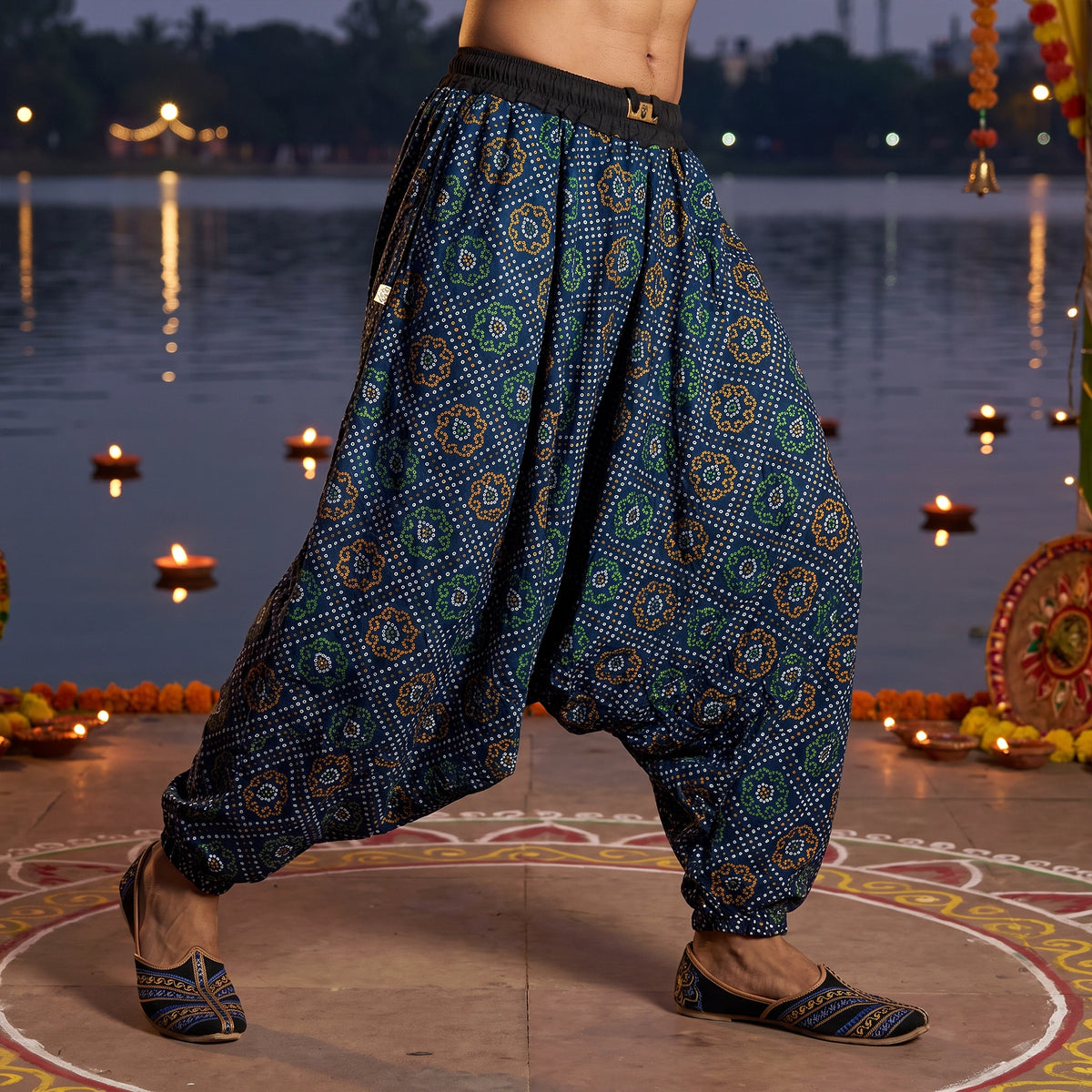 Indigo Bandhani | Unisex Harem Pant