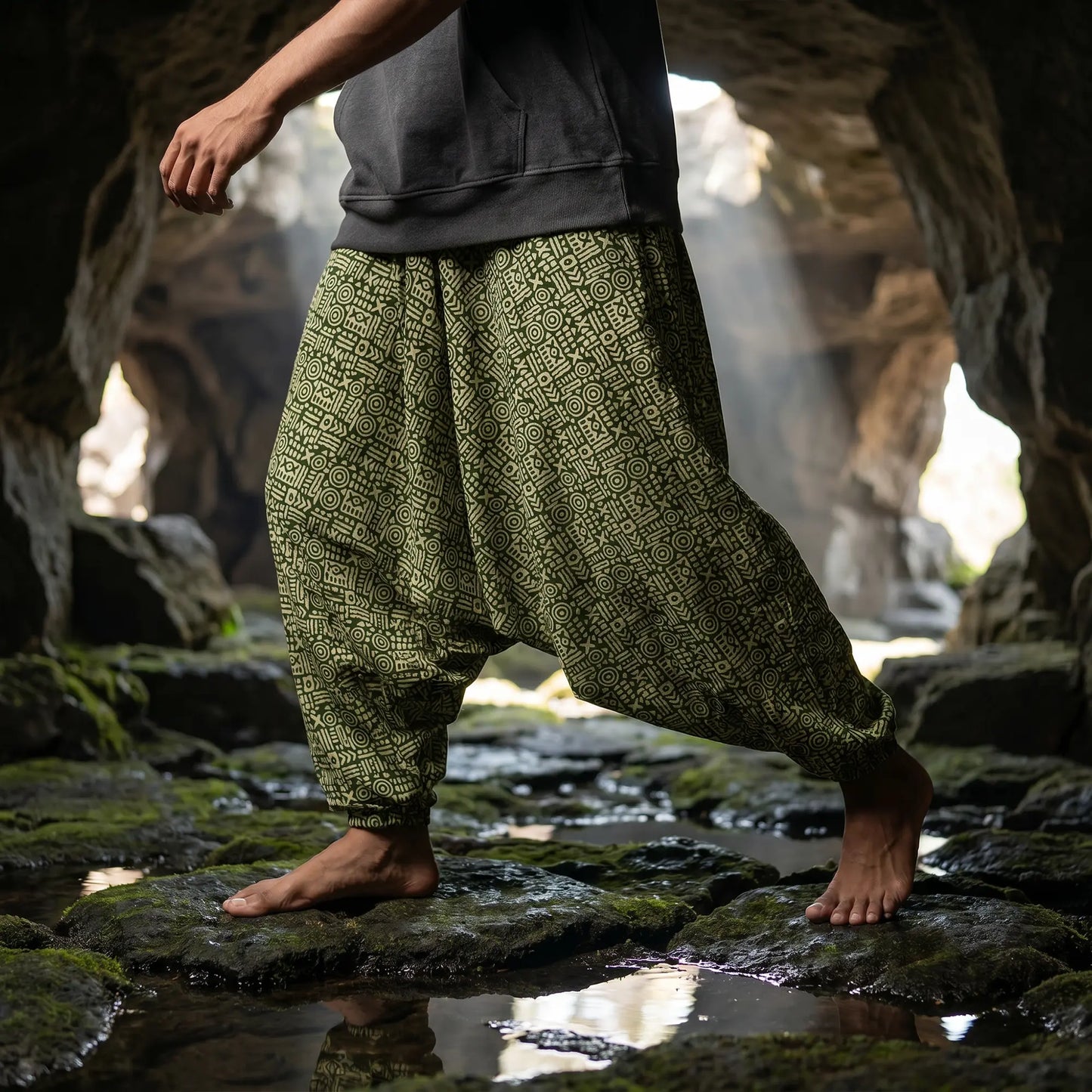 Moss Cave | Unisex Harem Pant