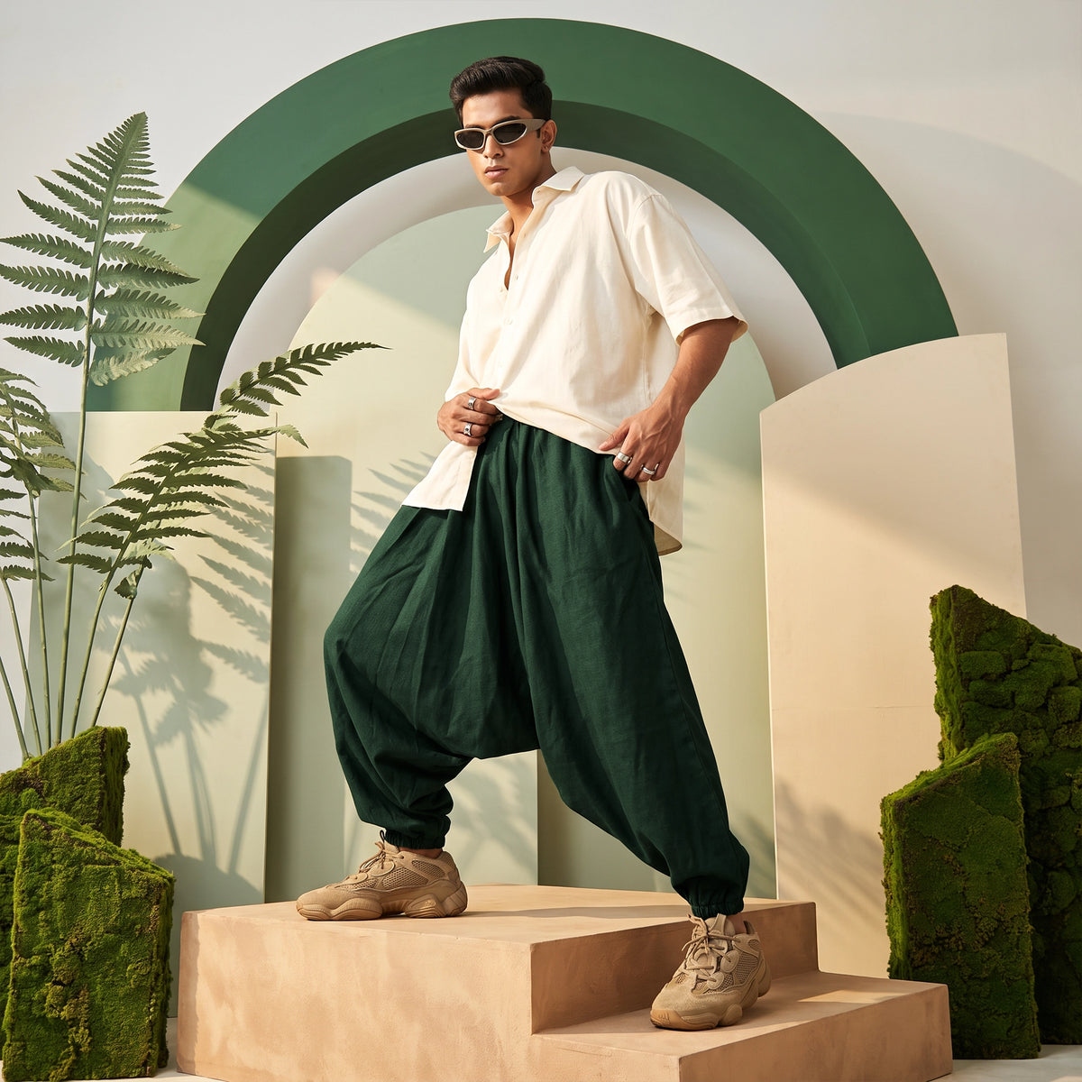 Forest Grain | Unisex Harem Pant