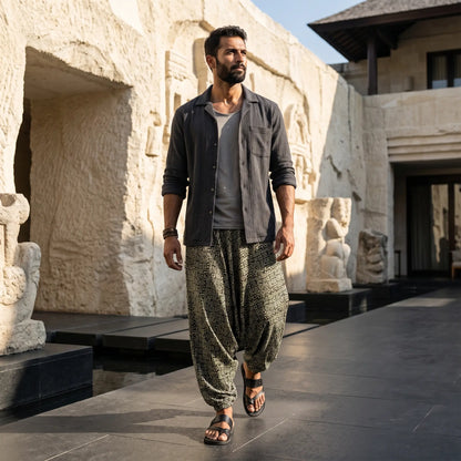 Cave Script | Unisex Harem Pant