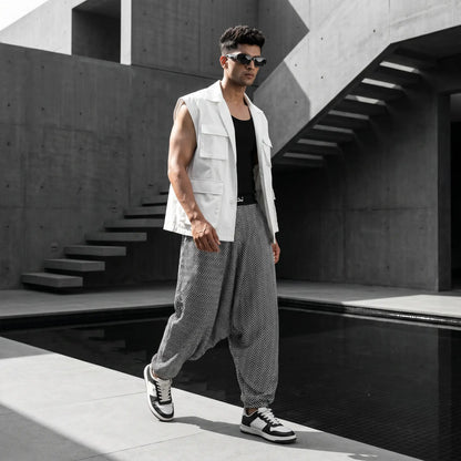 Black Mirage | Unisex Harem Pant