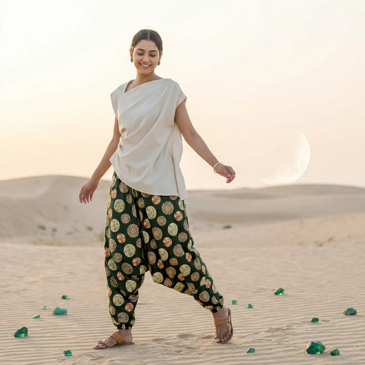 Emerald Moon | Unisex Harem Pant