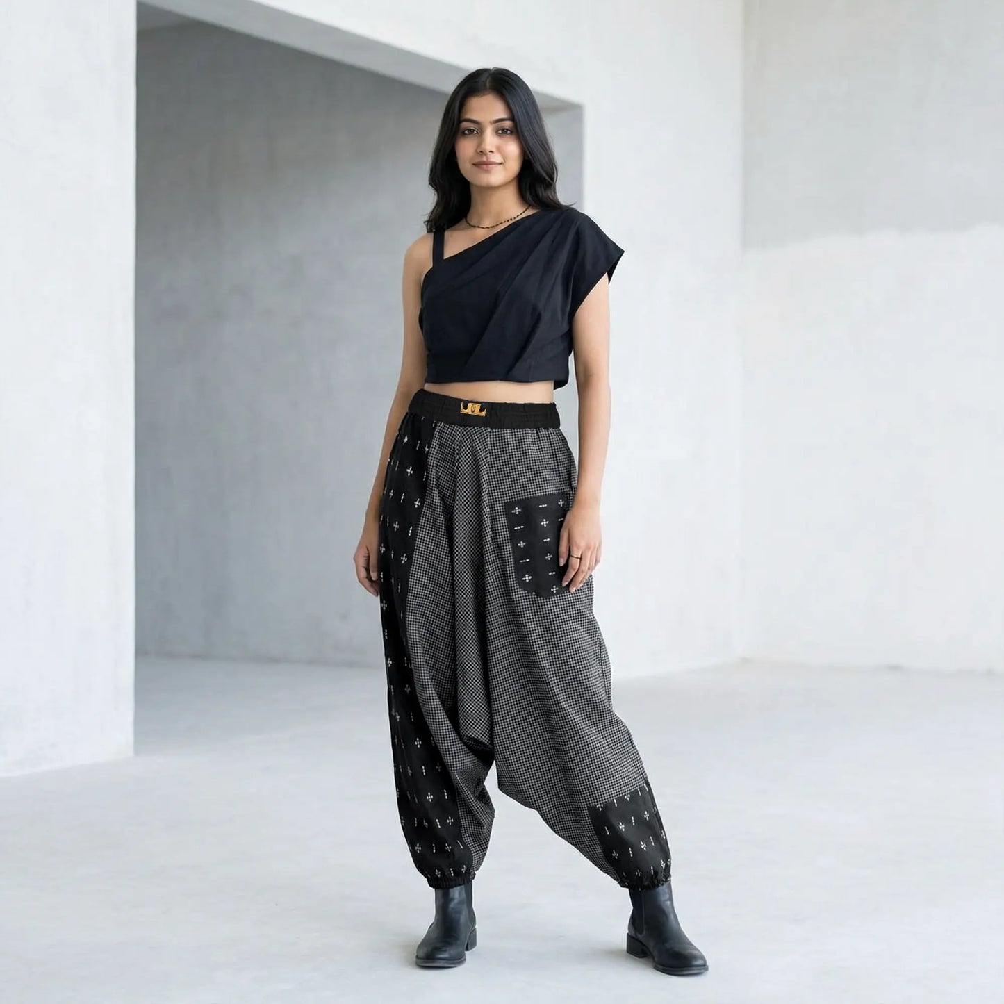 Noir DopeSplit | Unisex Harem Pant