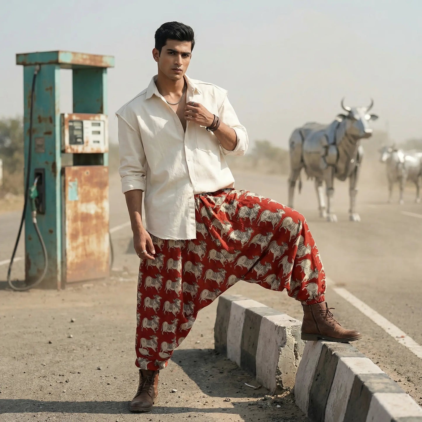 Redrum Cow | Unisex Harem Pant