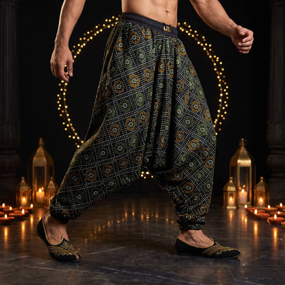 Noir Bandhani | Unisex Harem Pant