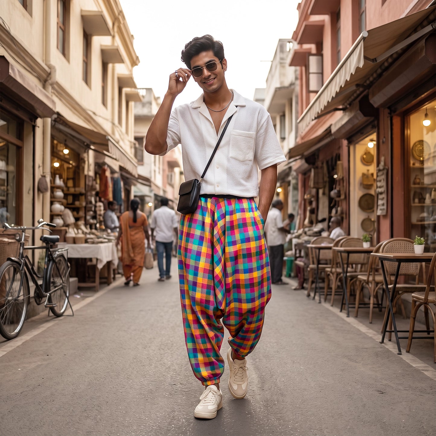 Mini Madras Checks | Unisex Harem Pant