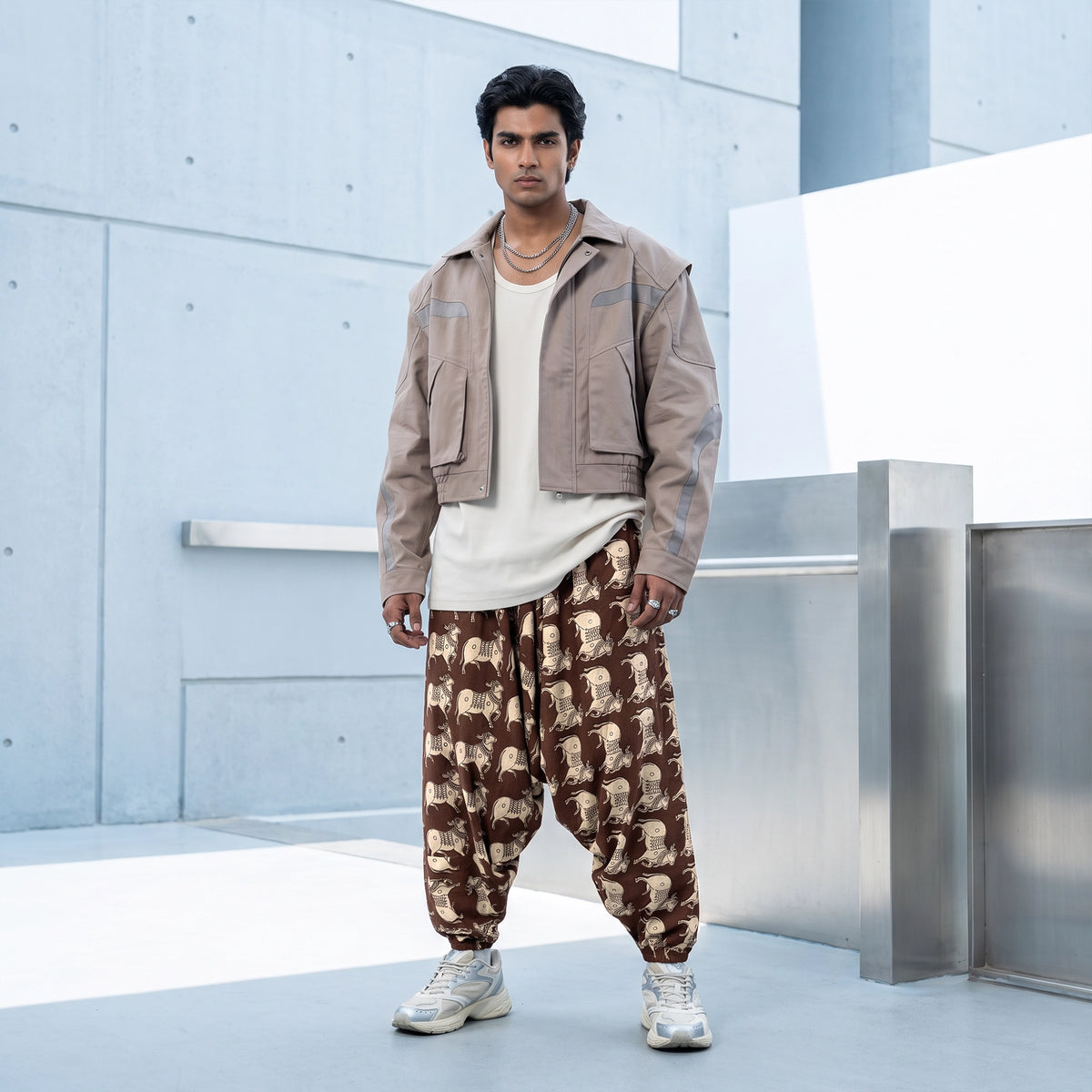 Mocha Cow | Unisex Harem Pant