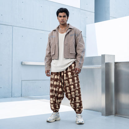 Mocha Cow | Unisex Harem Pant