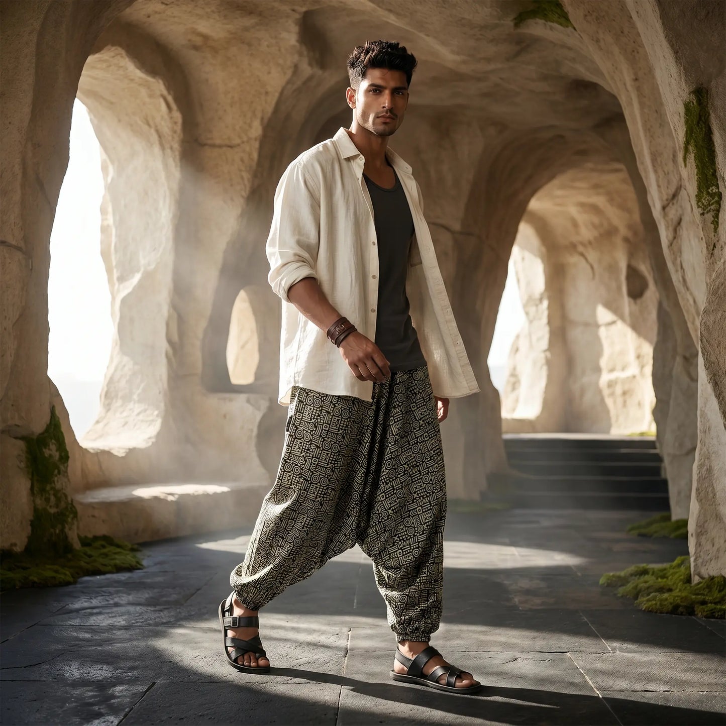 Cave Script | Unisex Harem Pant