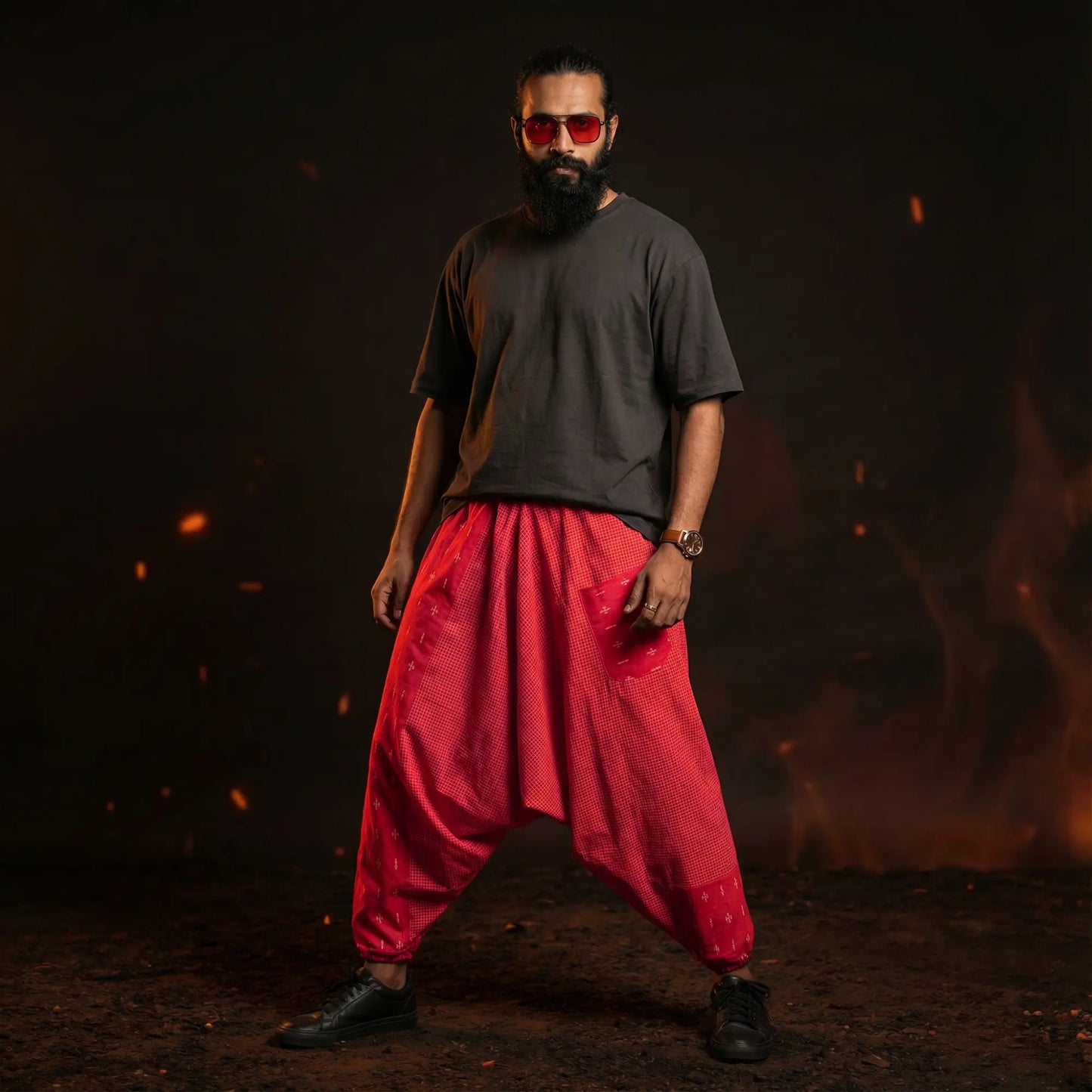 Flame DopeSplit | Unisex Harem Pant