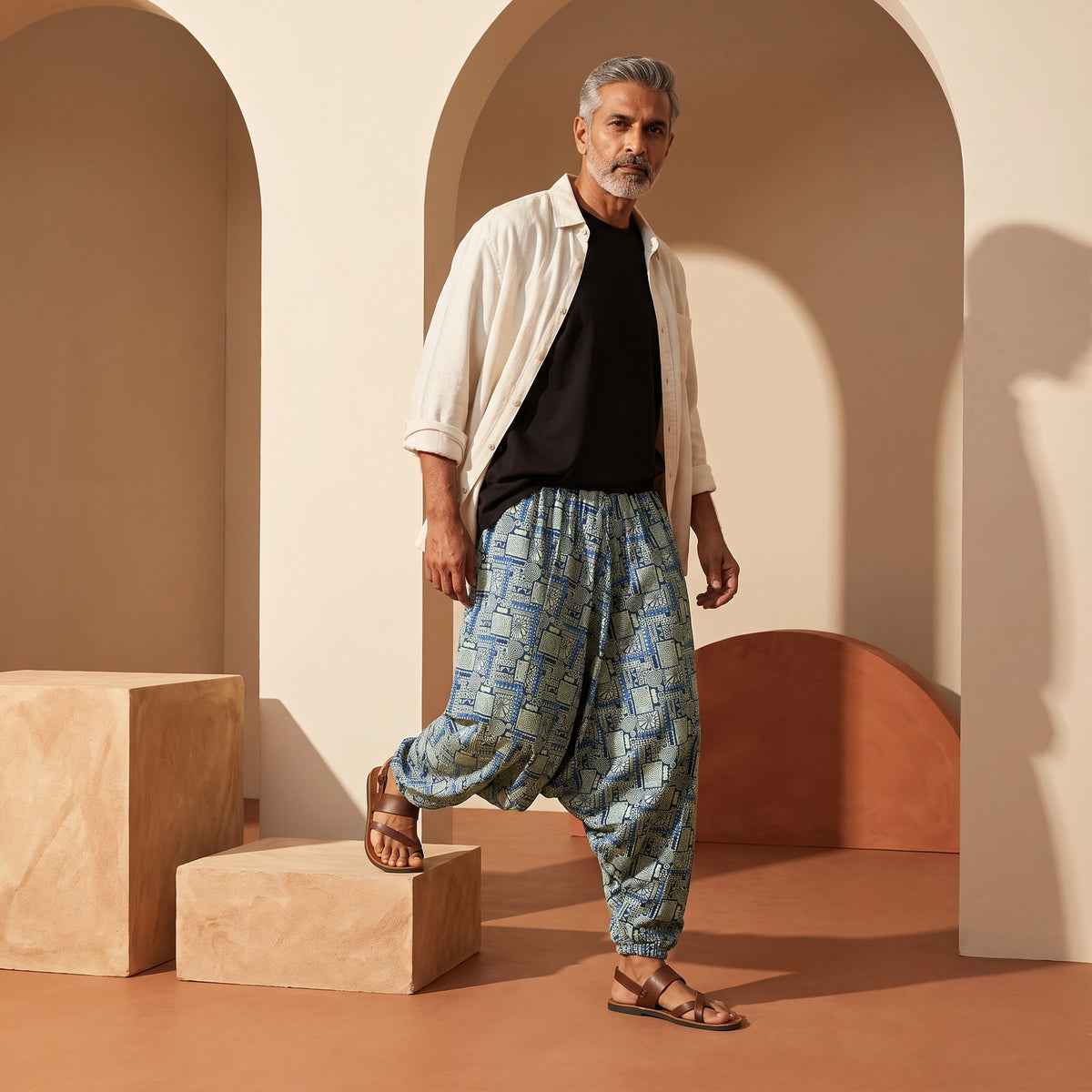 Azure Riddle | Unisex Harem Pant