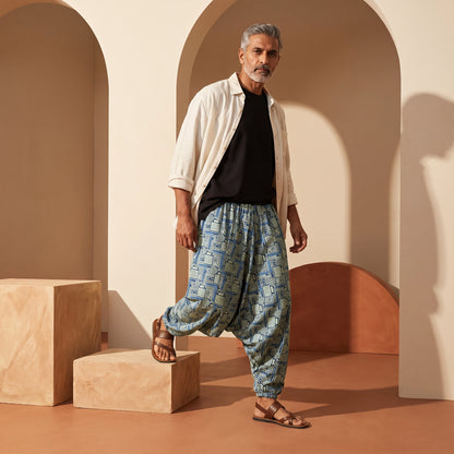 Azure Riddle | Unisex Harem Pant