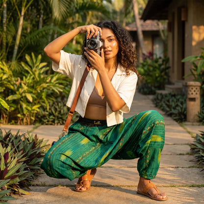 Odra Green | Unisex Harem Pant
